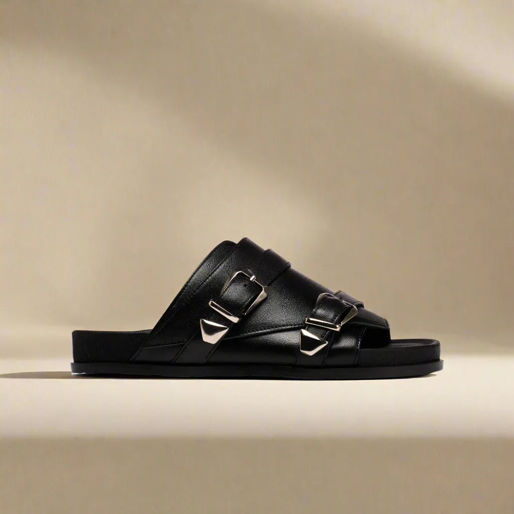 Lily - Black leather
