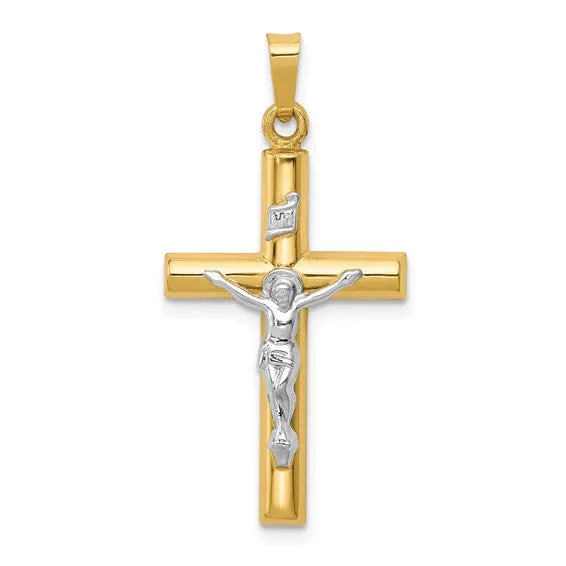 Medium Crucifix - 14kt Two-Tone Gold