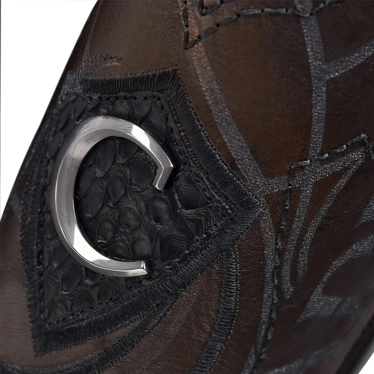 Men's Cuadra Python Square Toe Boots CU607