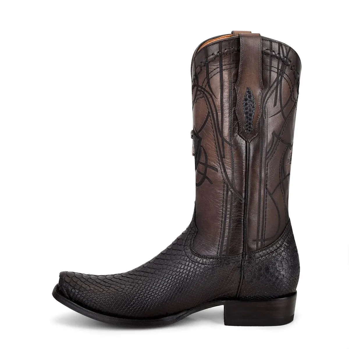 Men's Cuadra Python Square Toe Boots CU607