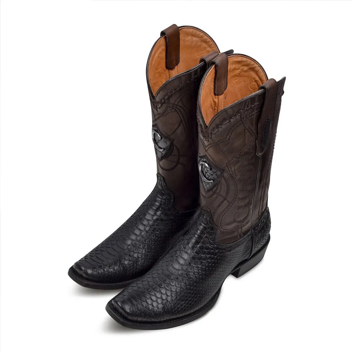 Men's Cuadra Python Square Toe Boots CU607