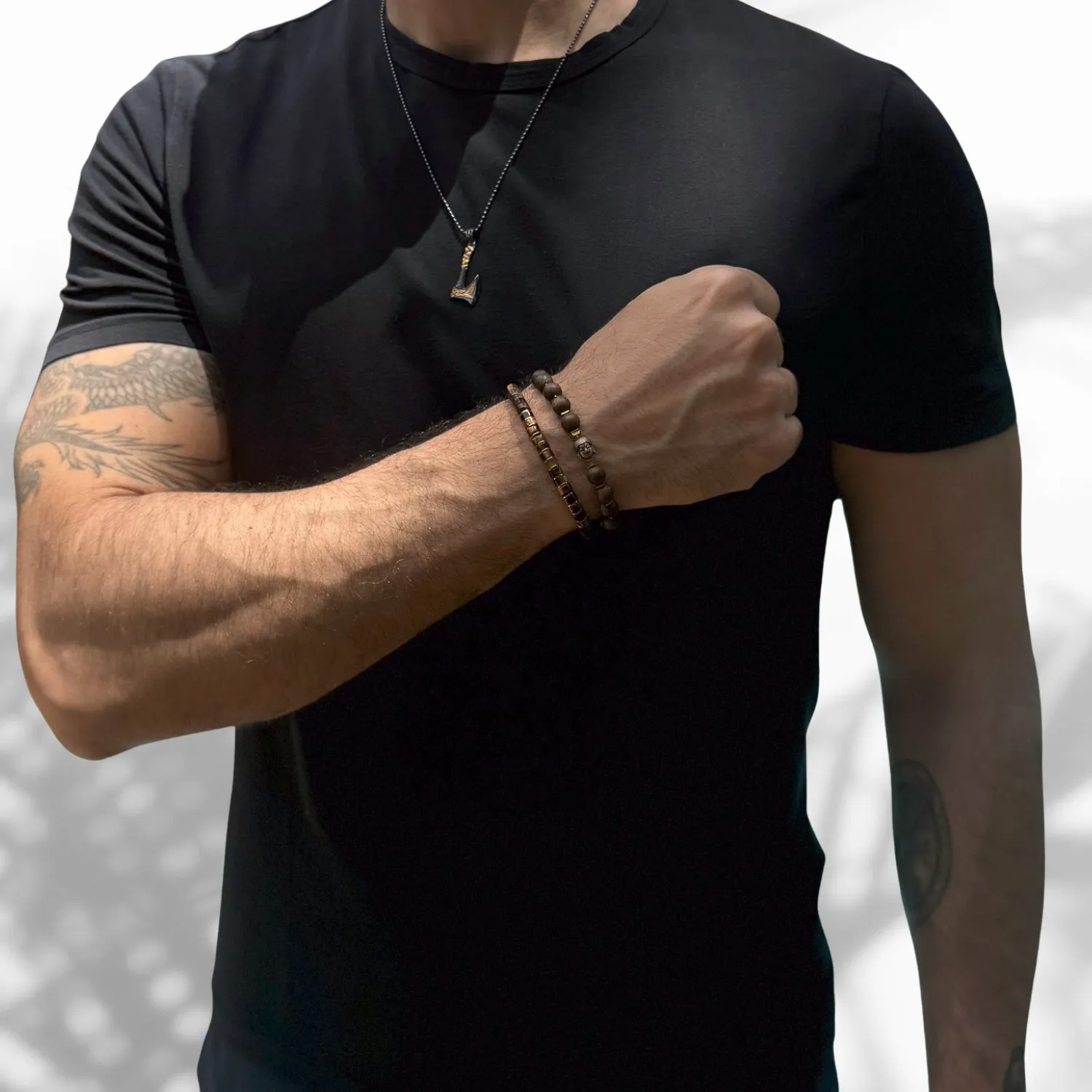 Men's Tiger's Eye Stone Adjustable Balance Bracelet