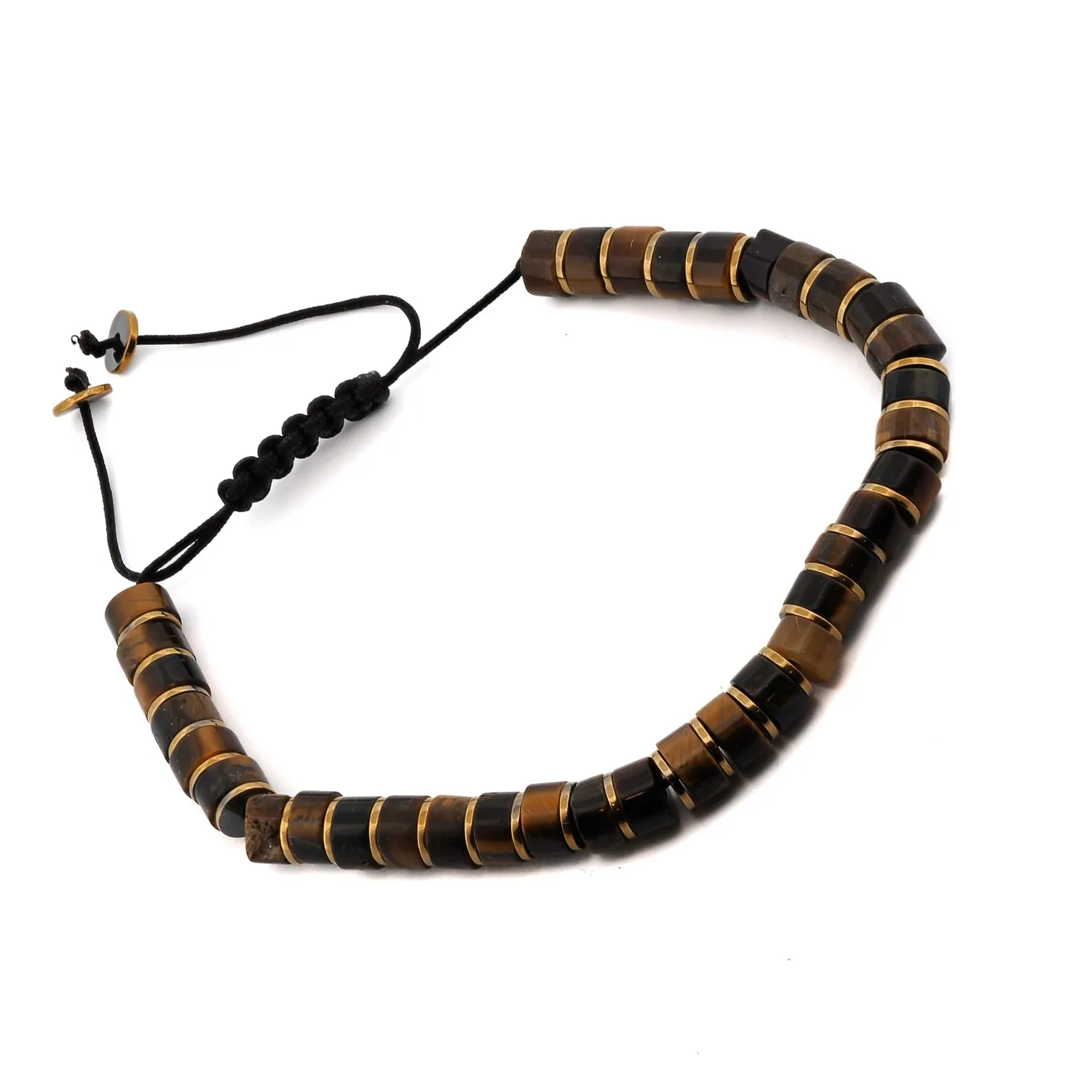 Men's Tiger's Eye Stone Adjustable Balance Bracelet
