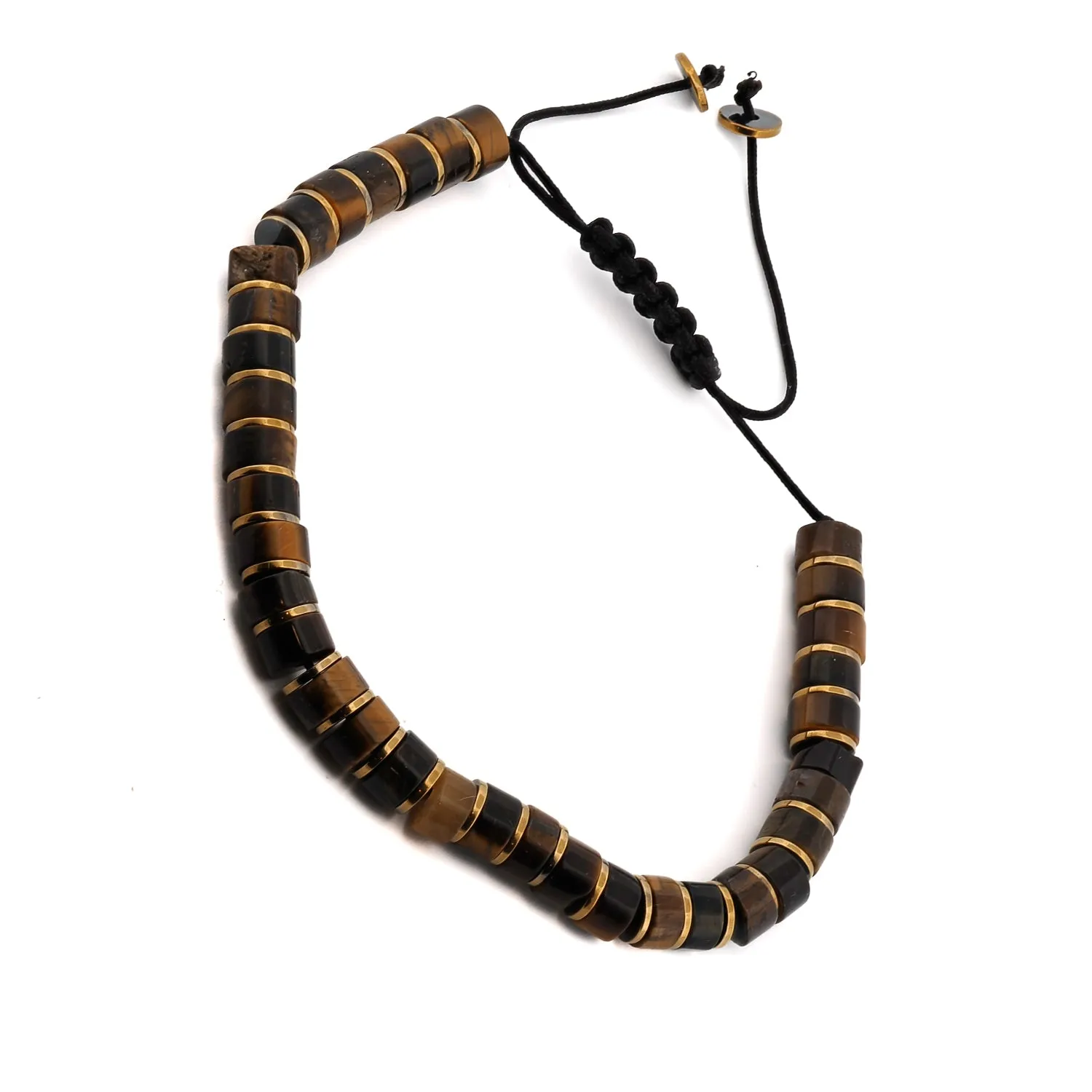Men's Tiger's Eye Stone Adjustable Balance Bracelet