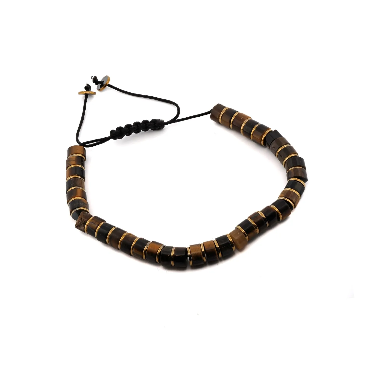 Men's Tiger's Eye Stone Adjustable Balance Bracelet