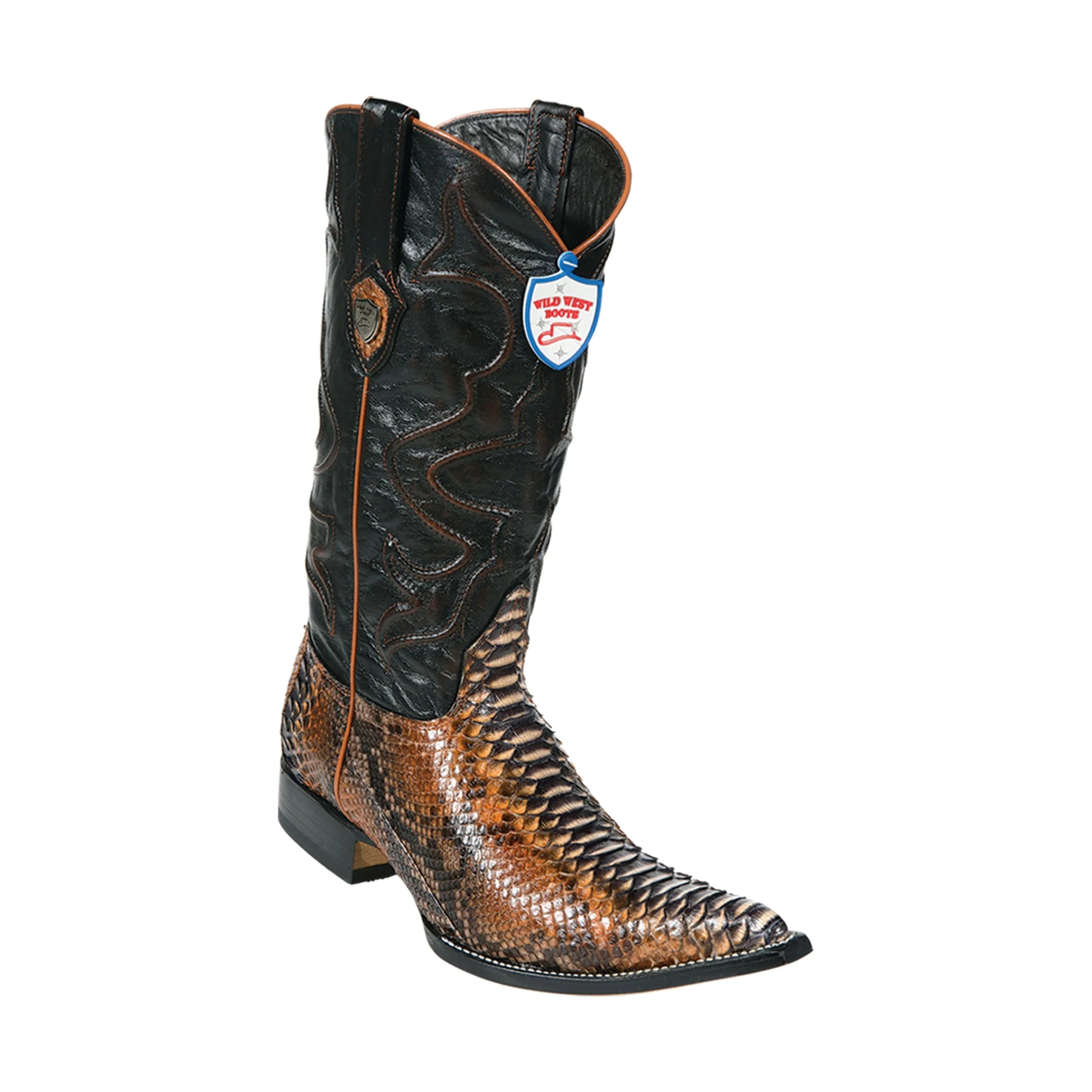 Men’s Wild West Python Boots 3x Toe