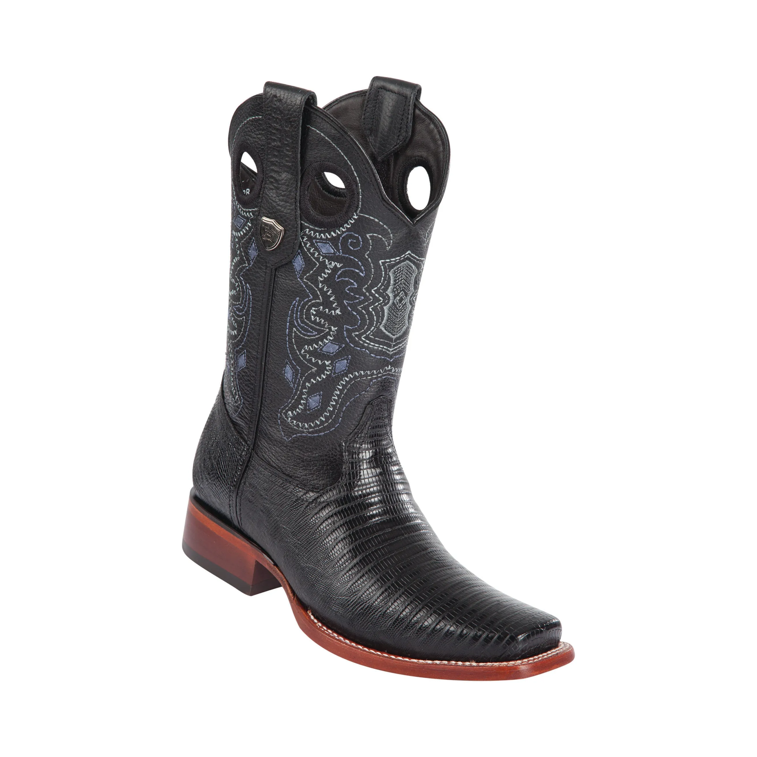 Men's Wild West Teju Lizard Boots Square Toe
