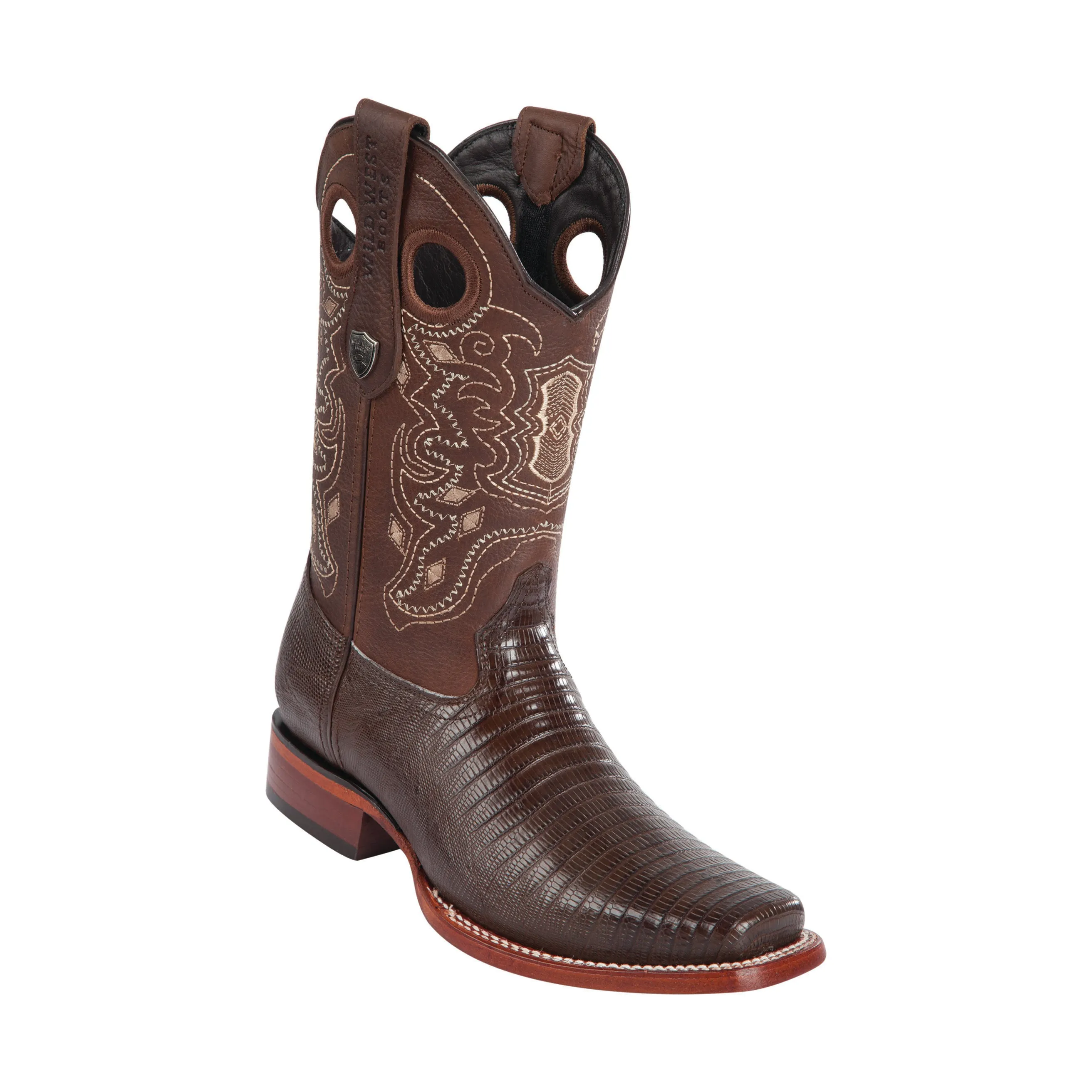 Men's Wild West Teju Lizard Boots Square Toe