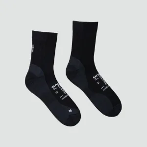 Merino Nylon Tube Sock - Black
