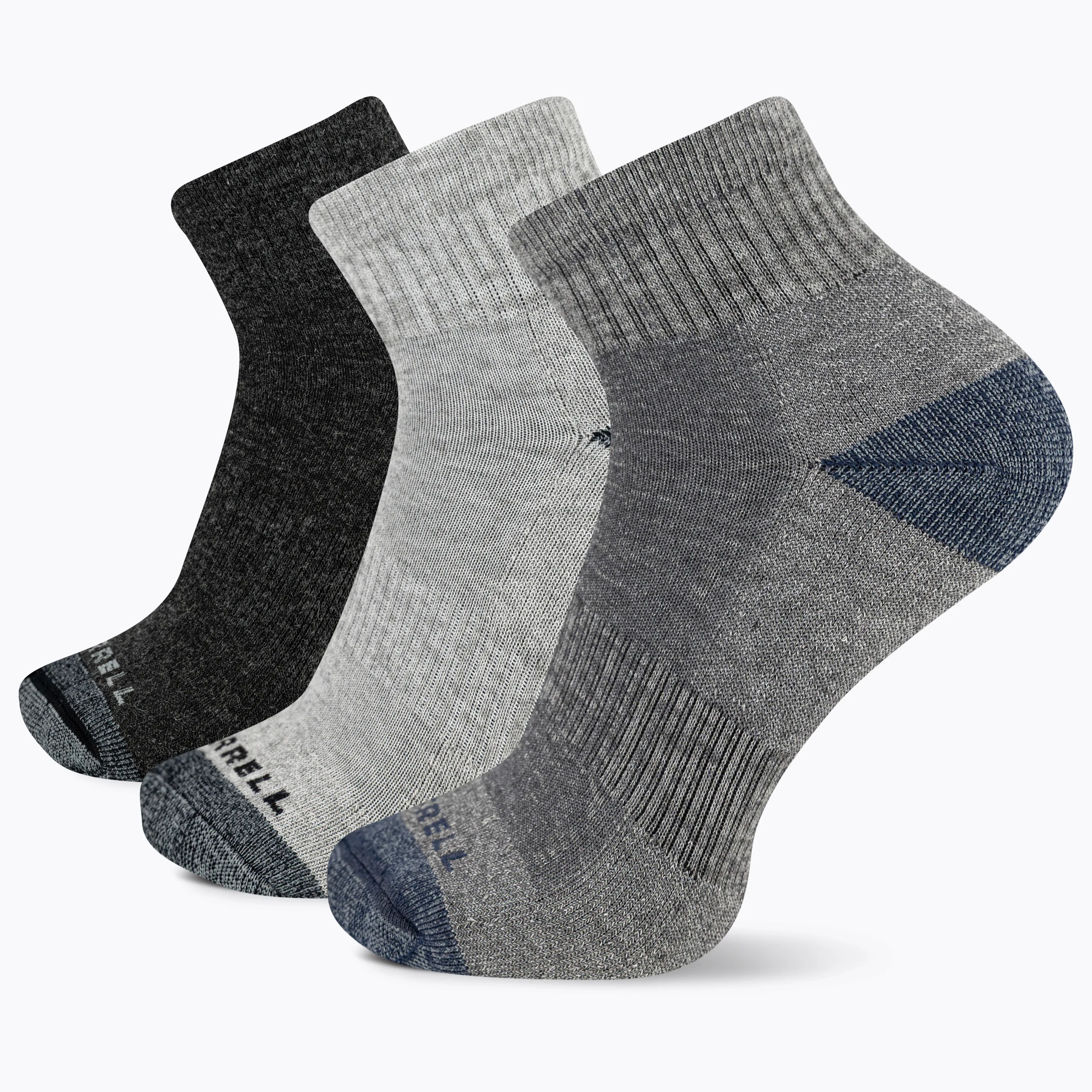 Merrell Wool Everyday Quarter Sock, 3 Pair Pack
