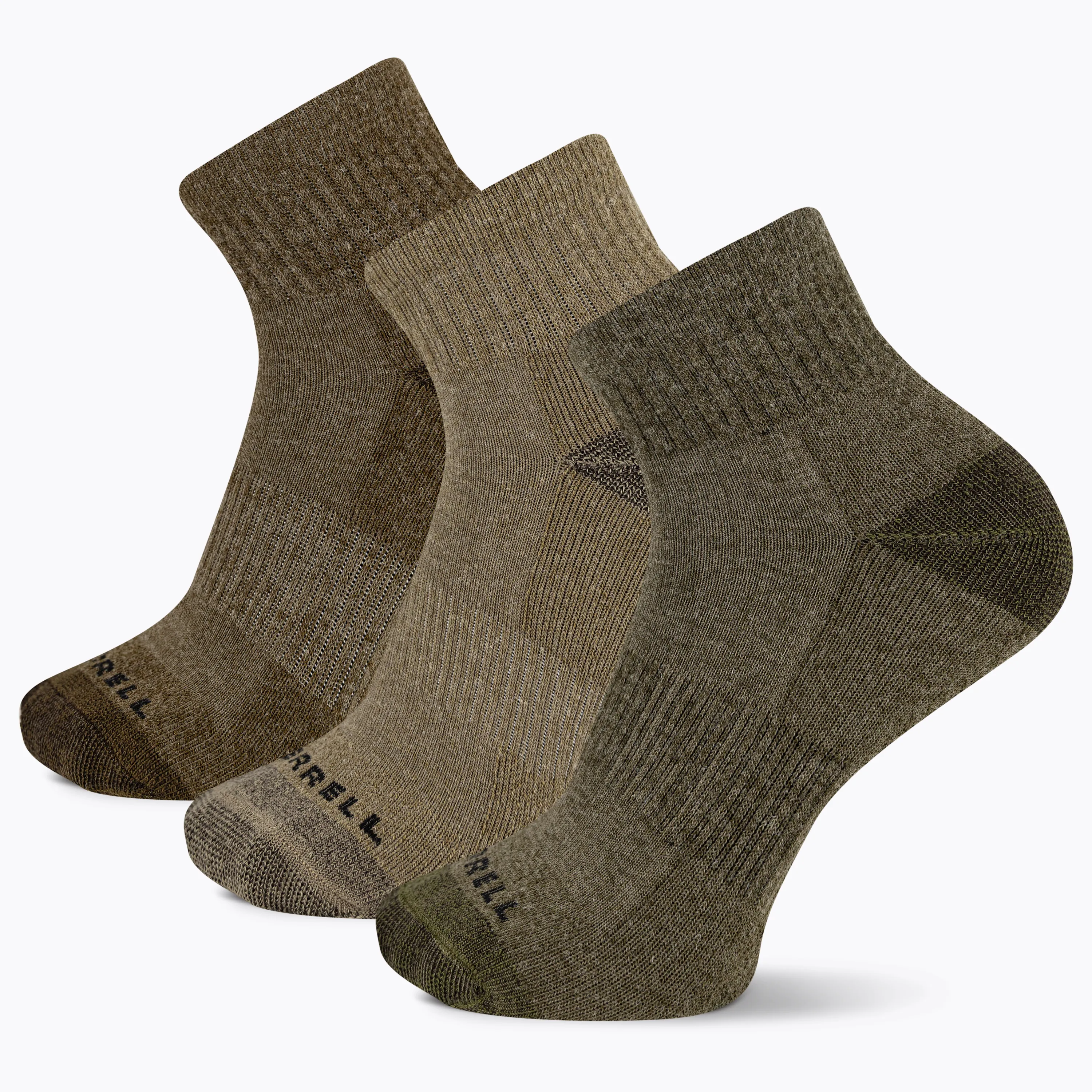 Merrell Wool Everyday Quarter Sock, 3 Pair Pack