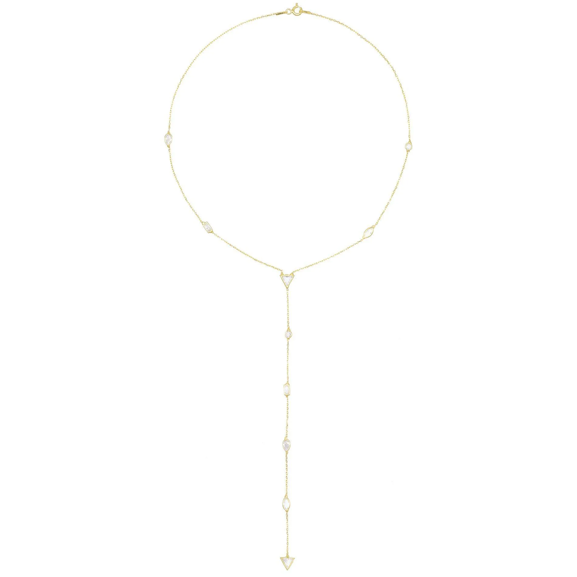 Multi-Stone Lariat
