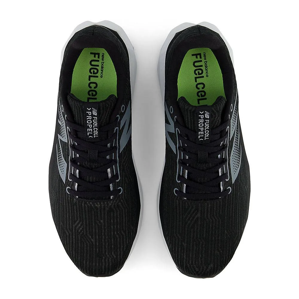 New Balance FuelCell Propel v5 (Mens) - Black with White and Steel