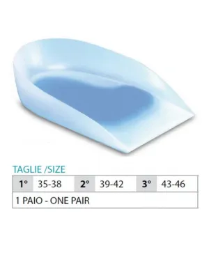 OK PED Silicone Heel Cups With Lateral   Central Insert - Ref. 103 ST
