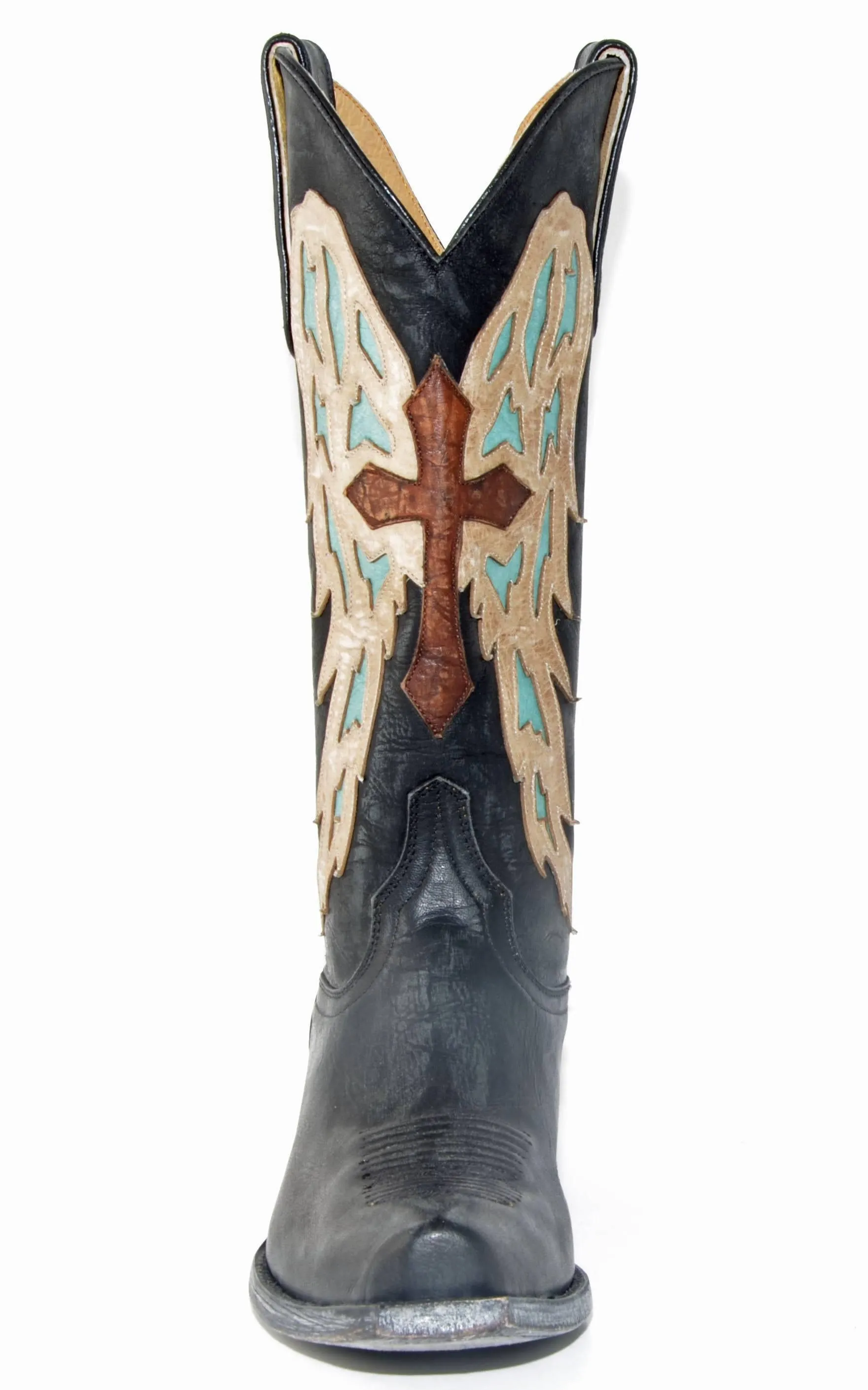 Old Gringo Yippee Ki Yay Joan of Arc  Black/Turquoise Boots