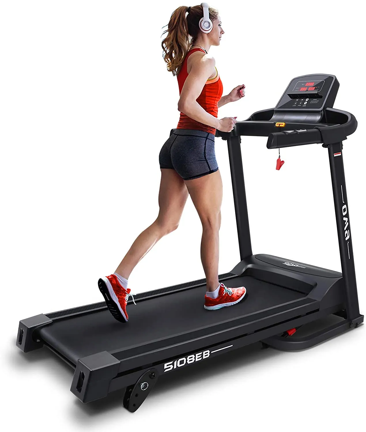 OMA Treadmills for Home 5108EB 1012EB with Max 2.25 HP 300 LBS Capacity Folding Treadmill for Running and Walking Jogging Exercise with 36 Preset Programs, Tracking Pulse, Calories