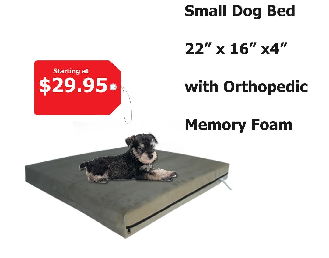 Orthopedic Memory Foam Pet Beds For Small to Medium Pets