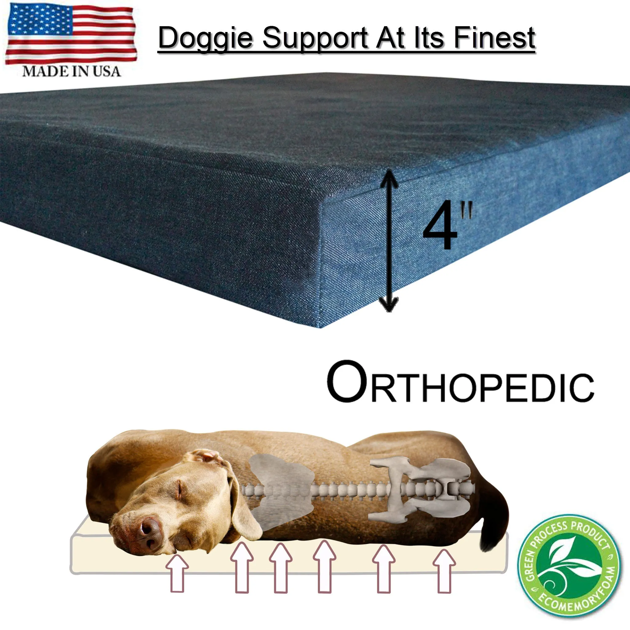 Orthopedic Memory Foam Pet Beds For Small to Medium Pets