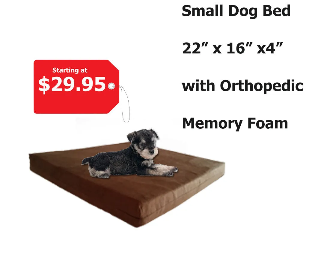 Orthopedic Memory Foam Pet Beds For Small to Medium Pets