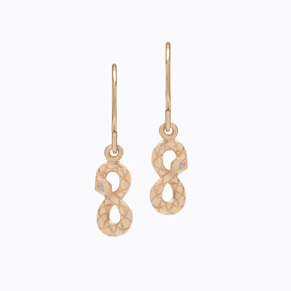 Ouroboros Charm Earrings