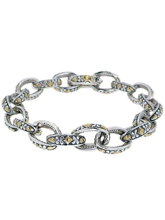 Oval Link Collection - Two-Tone Bracelet