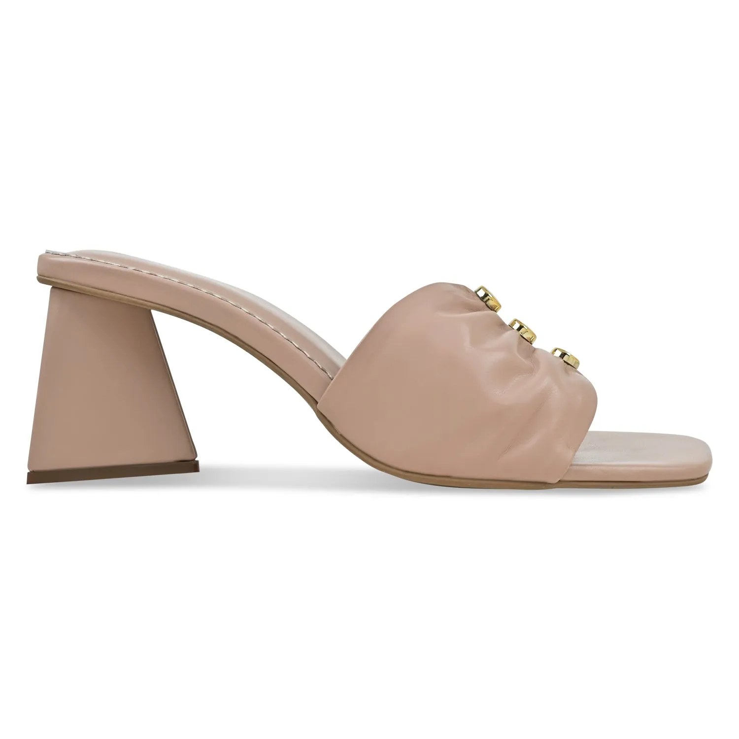 Peach Ruched heels
