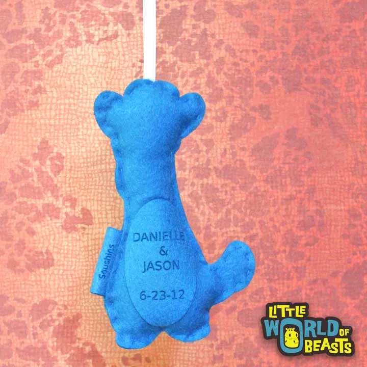 Personalized Clover the Veiled Chameleon Ornament