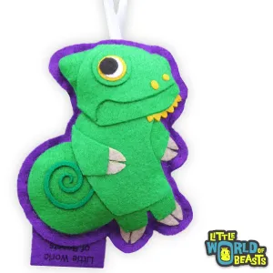 Personalized Clover the Veiled Chameleon Ornament