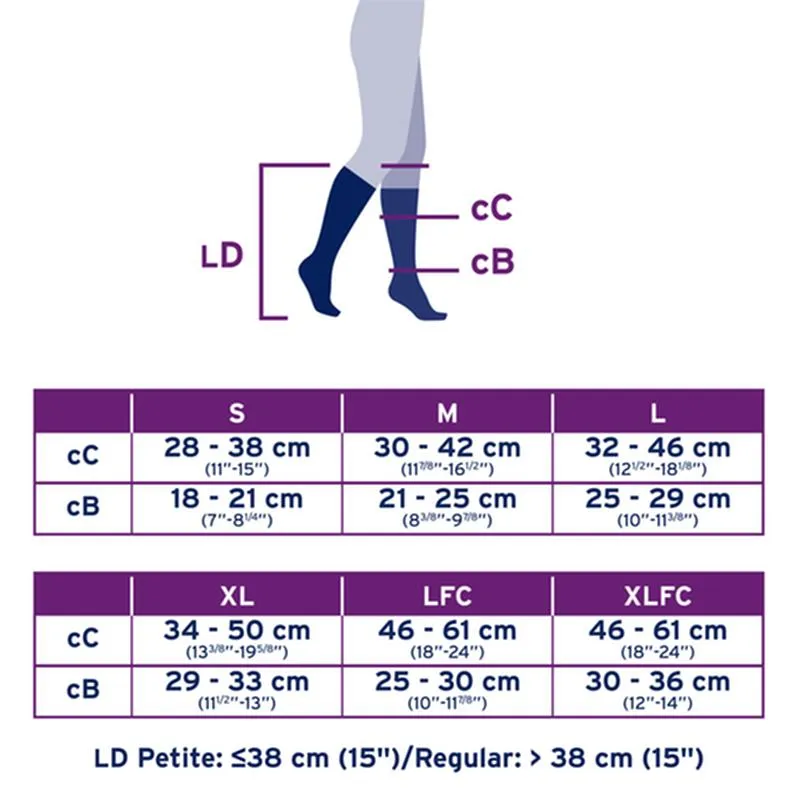 PR/1 JOBST ULTRASHEER WOMEN, KNEE HIGH PETITE, 30-40MMHG, XL, CLASSIC BLACK, CLOSED TOE