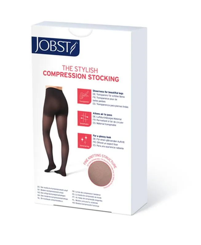 PR/1 JOBST ULTRASHEER WOMEN, PANTYHOSE, 20-30MMHG, MD, CLASSIC BLACK, CLOSED TOE