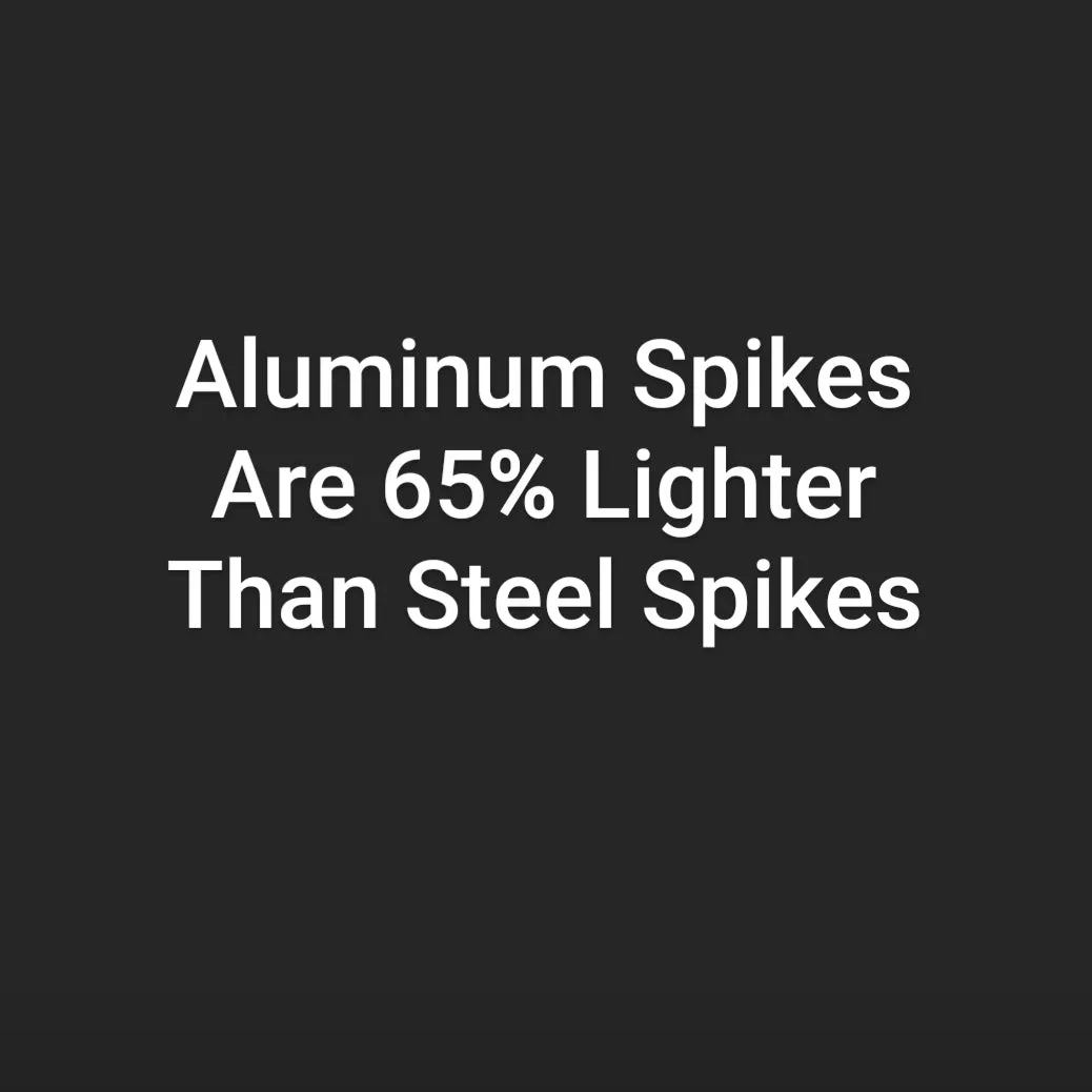 Red 1/4" Pyramid Aluminum Track Spikes