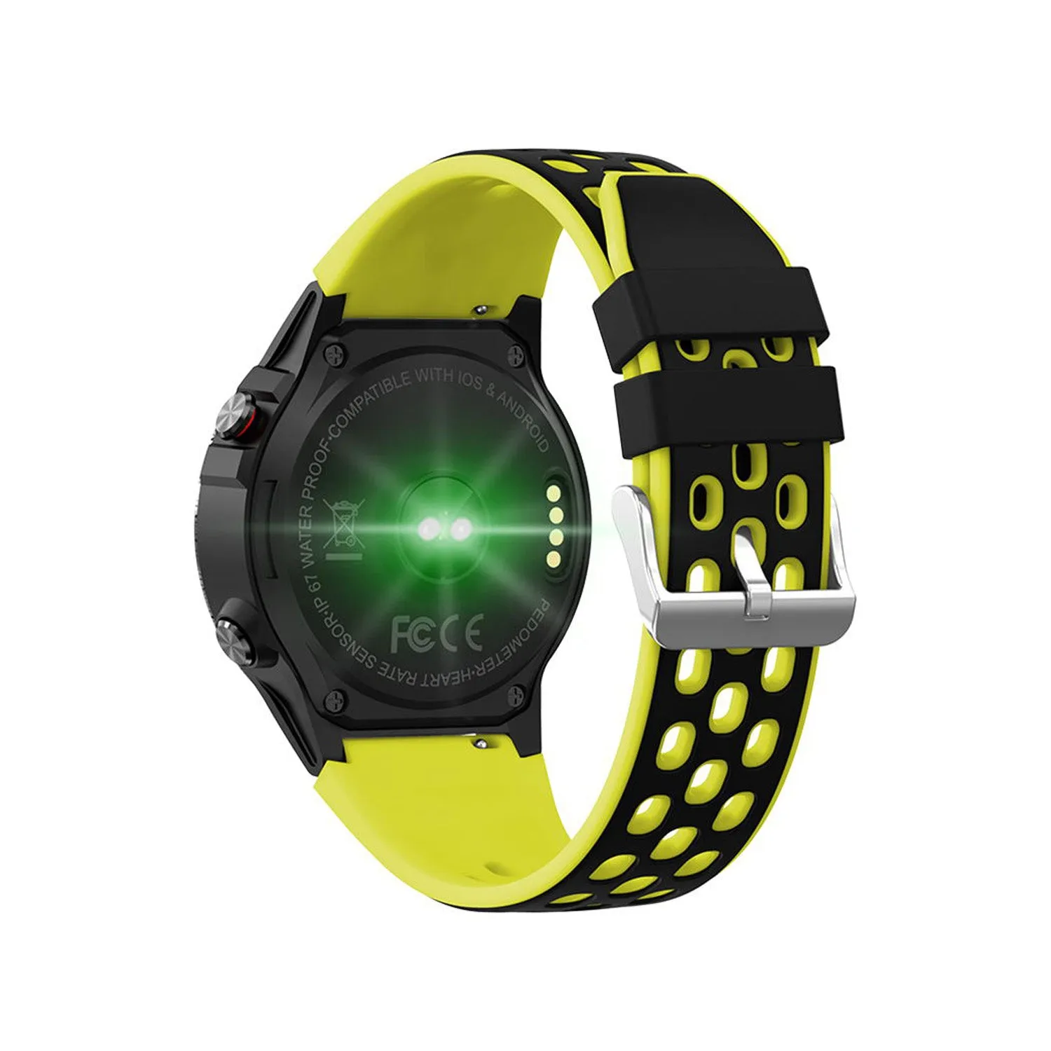 Reloj Smartwatch Lhotse Track M7 GPS Negro Amarillo