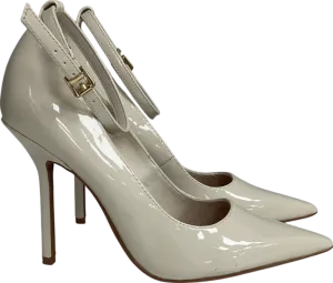 River Island Cream Ankle Strap Heeled Court Heels UK 3 EU 36 👠