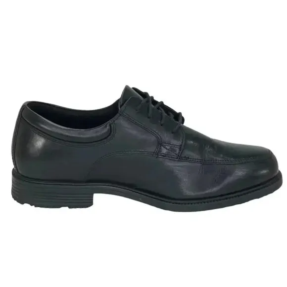 Rockport Essential Black Leather Cushioned Mens Oxfords Size 7M