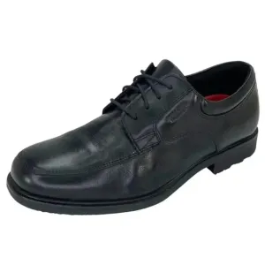 Rockport Essential Black Leather Cushioned Mens Oxfords Size 7M