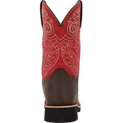Rocky Women's Monocrepe 11" Square Toe WP Western Work Boot -Magenta- RKW0455