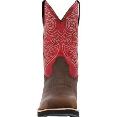 Rocky Women's Monocrepe 11" Square Toe WP Western Work Boot -Magenta- RKW0455