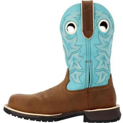 Rocky Women's Rosemary 11" Comp Toe WP Western Boot -Brown- RKW0412