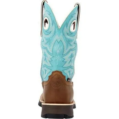 Rocky Women's Rosemary 11" Comp Toe WP Western Boot -Brown- RKW0412