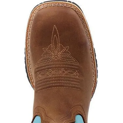 Rocky Women's Rosemary 11" Comp Toe WP Western Boot -Brown- RKW0412