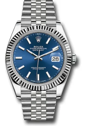 Rolex Steel 18k WG Datejust 41mm #126334 blij