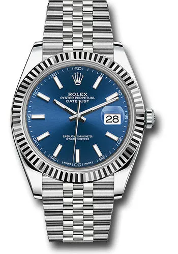 Rolex Steel 18k WG Datejust 41mm #126334 blij