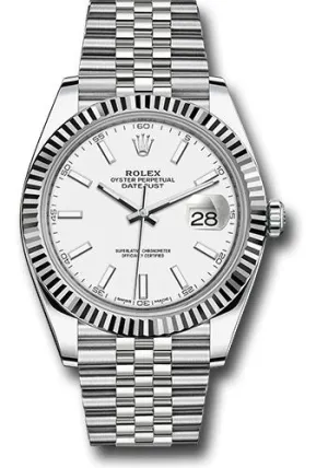 Rolex Steel 18k WG Datejust 41mm #126334 wij