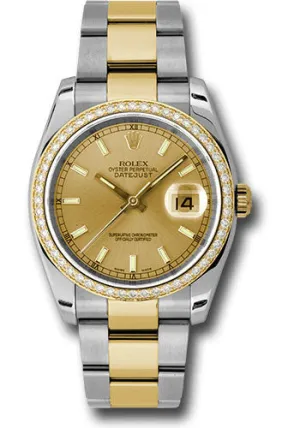 Rolex Steel and 18k YG Datejust- 36mm #116243