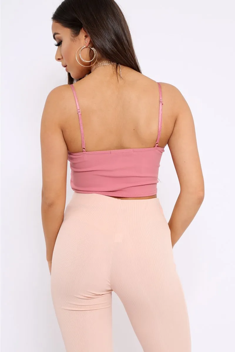 Rose Bow Extreme Crop Top - Rossi