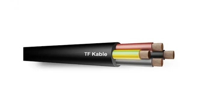 Rubber Cables H07RN-F - 4G x 1.5, 2.5, 4, 6, 10, 16, 25, 35, 50, 70, 95, 120, 150, 185 mm2
