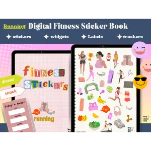 Running Fitness Digital Stickers