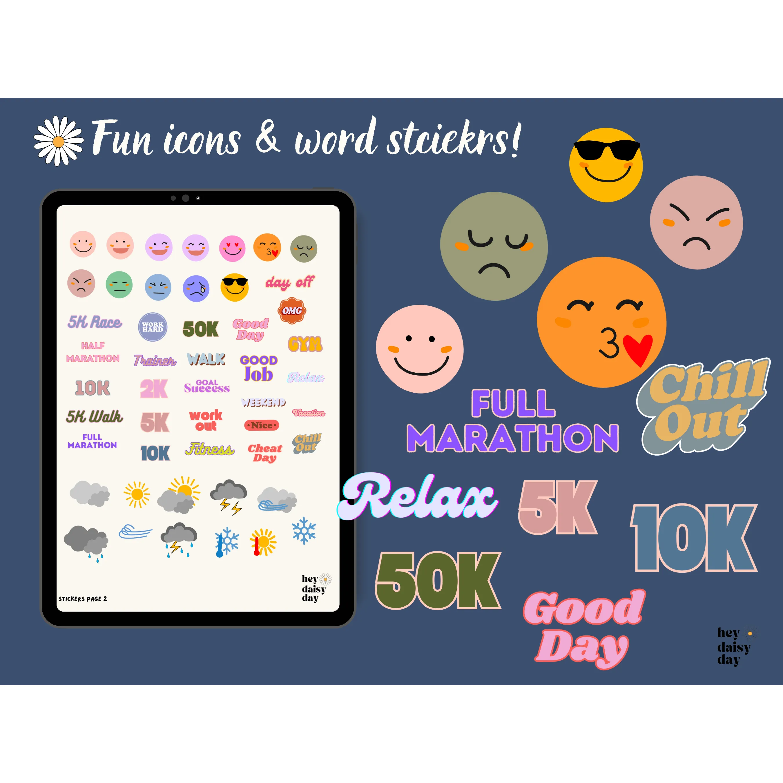 Running Fitness Digital Stickers