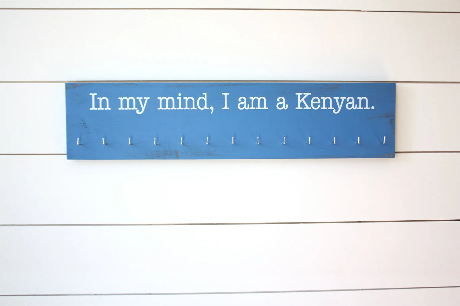Running Medal Holder - In my mind, I am a Kenyan - Large