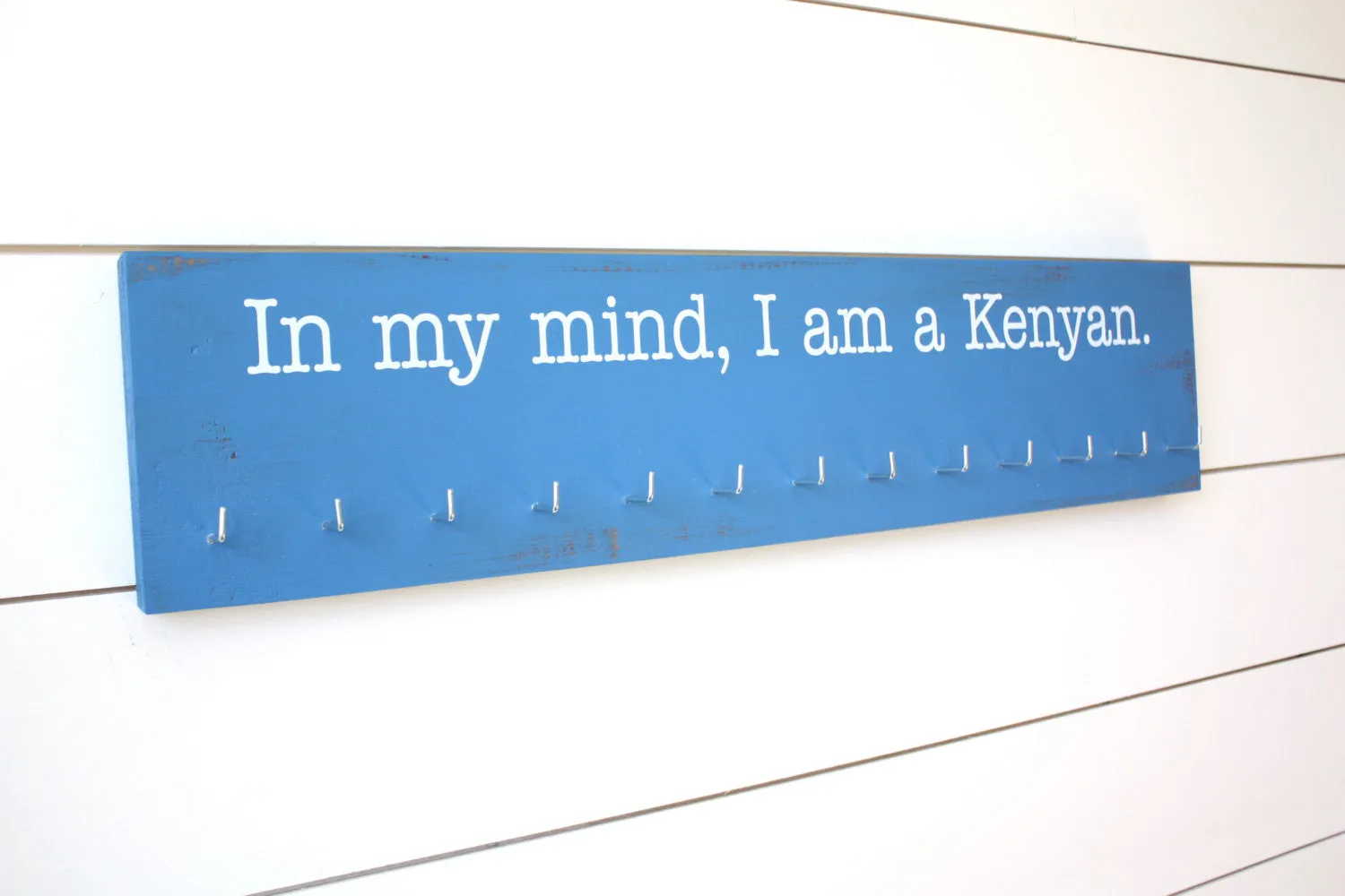Running Medal Holder - In my mind, I am a Kenyan - Large